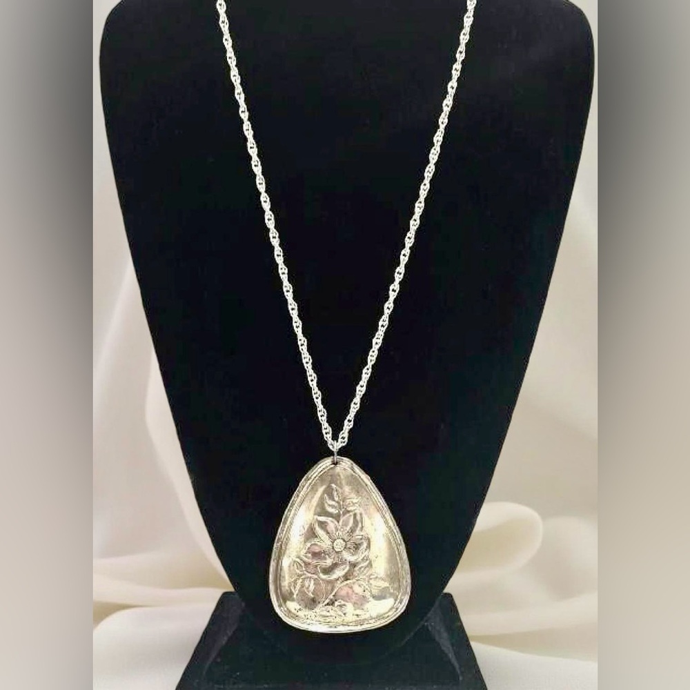 Vtg Sterling Silver 12 Days Of Christmas 3 French Hens 1973 Ornament Necklace